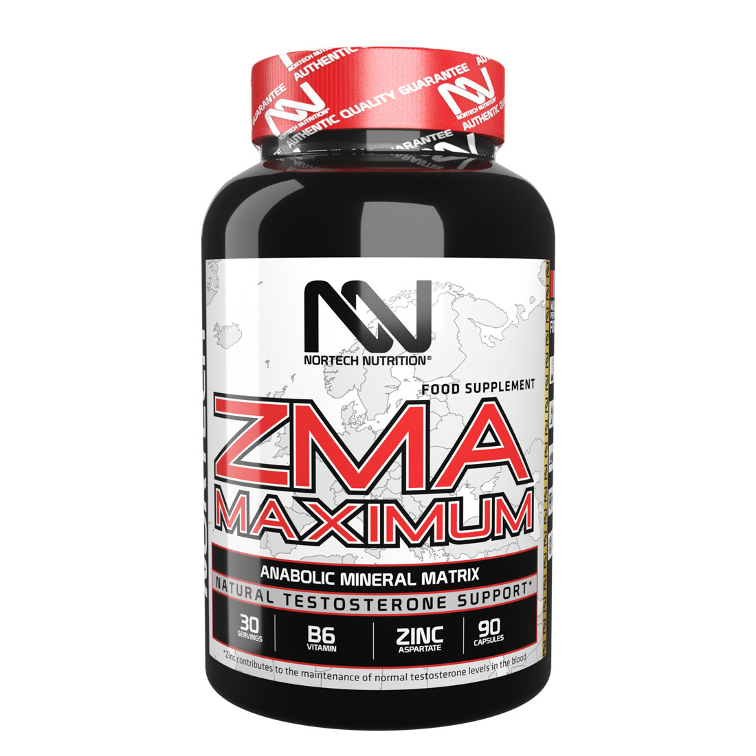 ZMA Tech - Zinc, Magnesium, & Vitamin B6 (180 Capsules) by