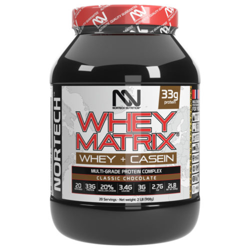 Whey Matrix 2 lb Classic Chocolate protein powder